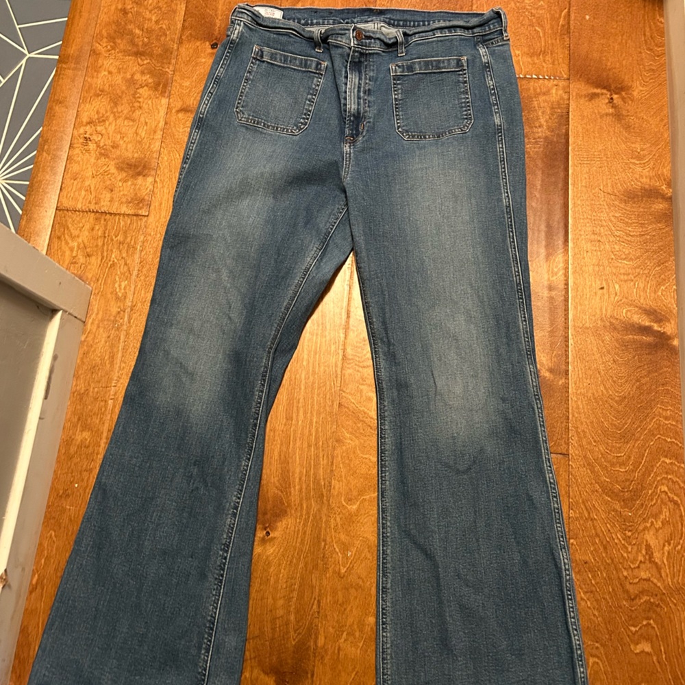 GAP Blue Flare Leg Jeans Classic Fit